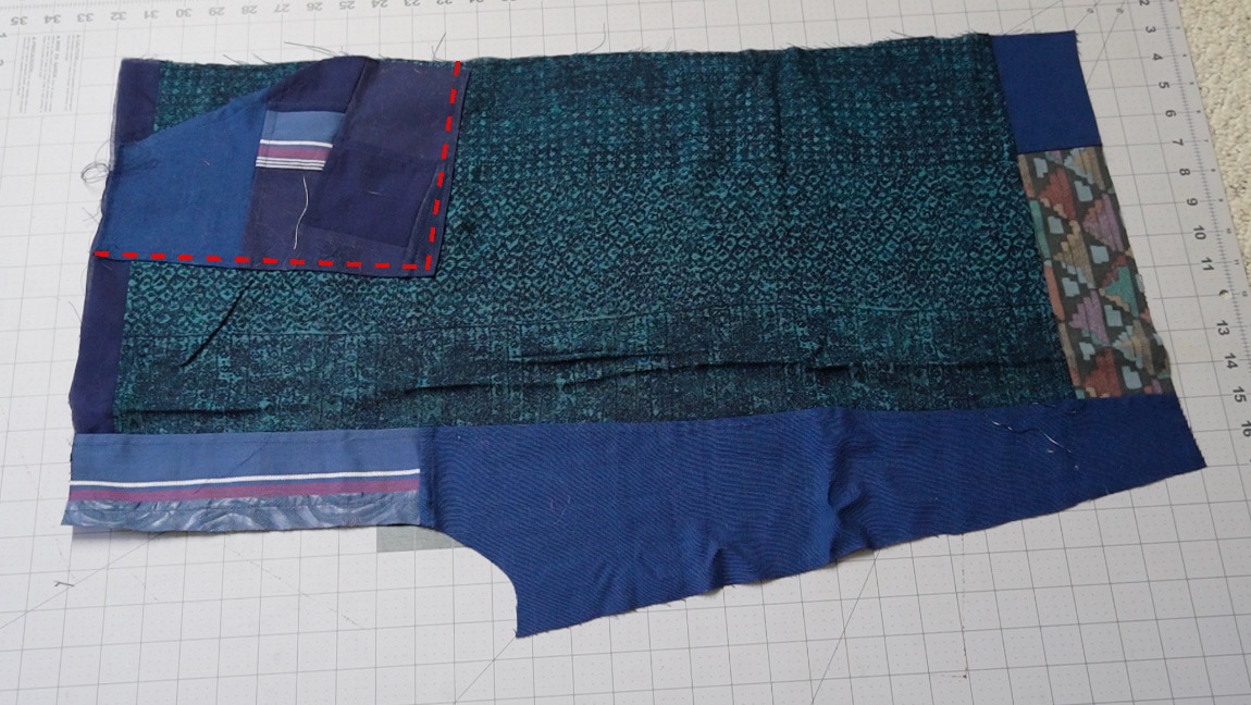 sew the pockets to the front pants