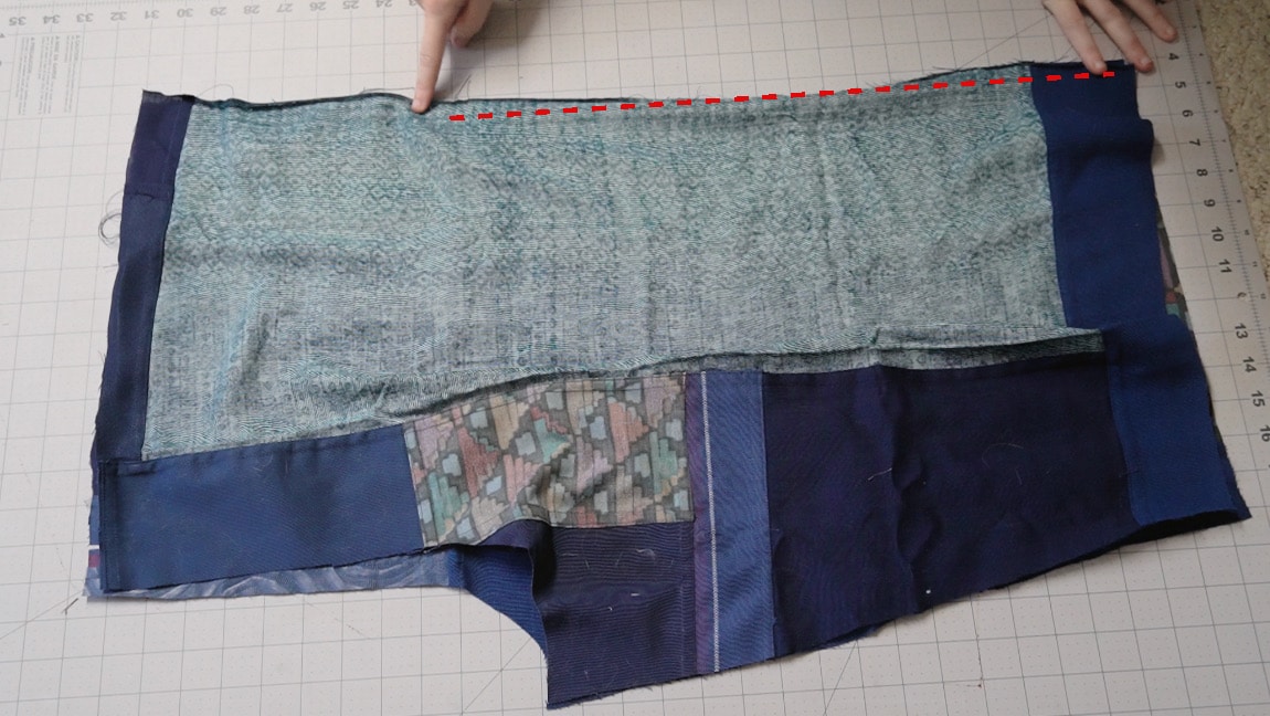 sew the pant side seam