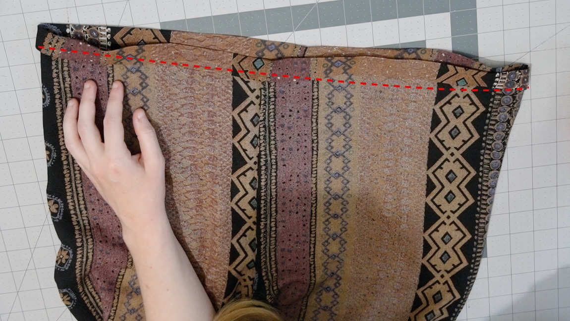 fold the casing