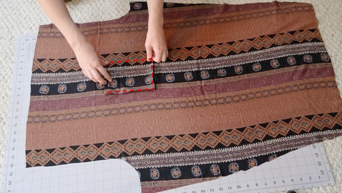 sew the pocket to the pants