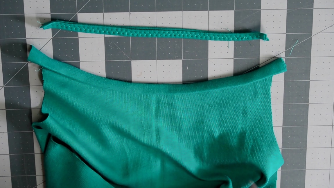 zigzag stitch the binding in place