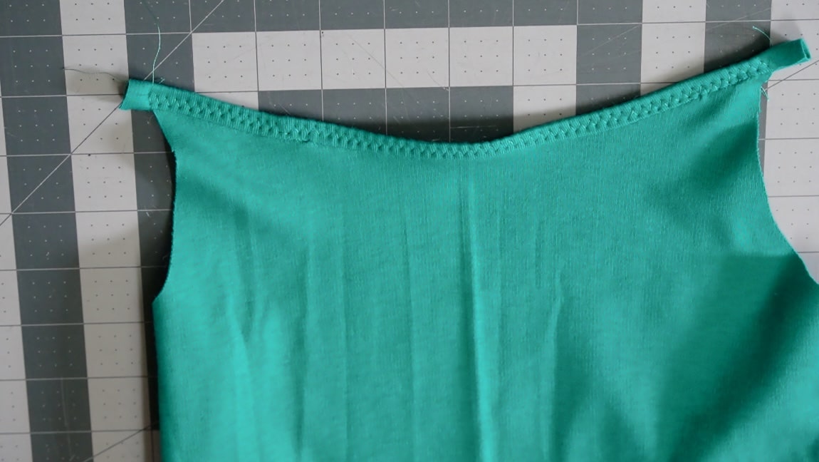 zigzag stitch the binding in place