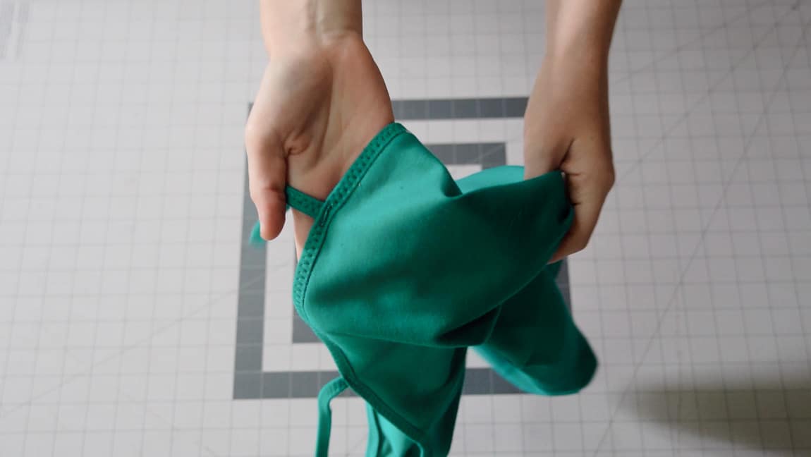 sew the straps to the back