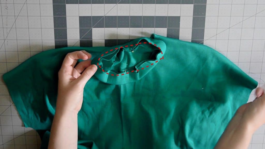 sew the neckband to the t shirt