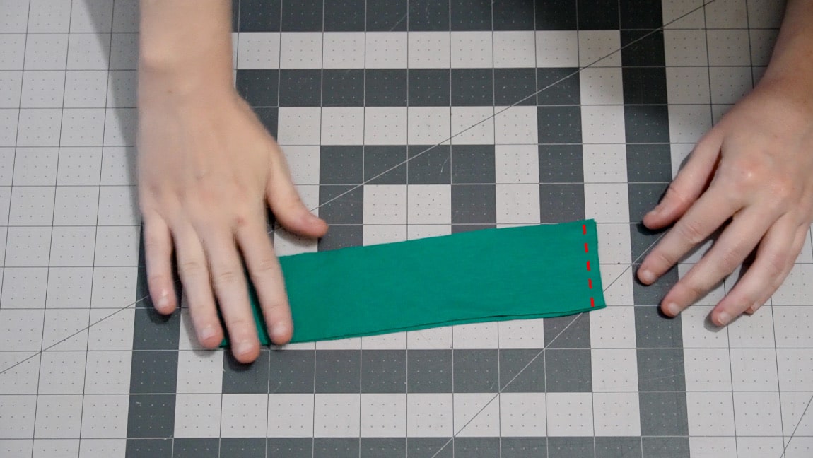 sew the neckband in a loop
