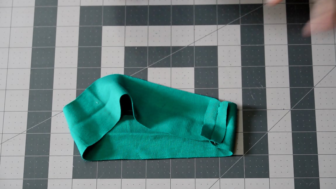 sew the neckband in a loop