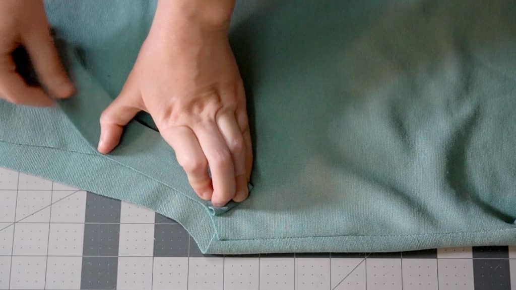 sew the neck and arm binding