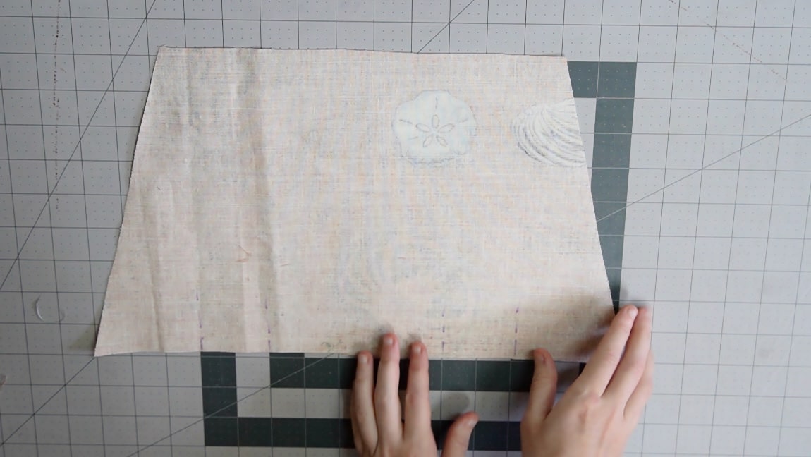 press and sew the pleats
