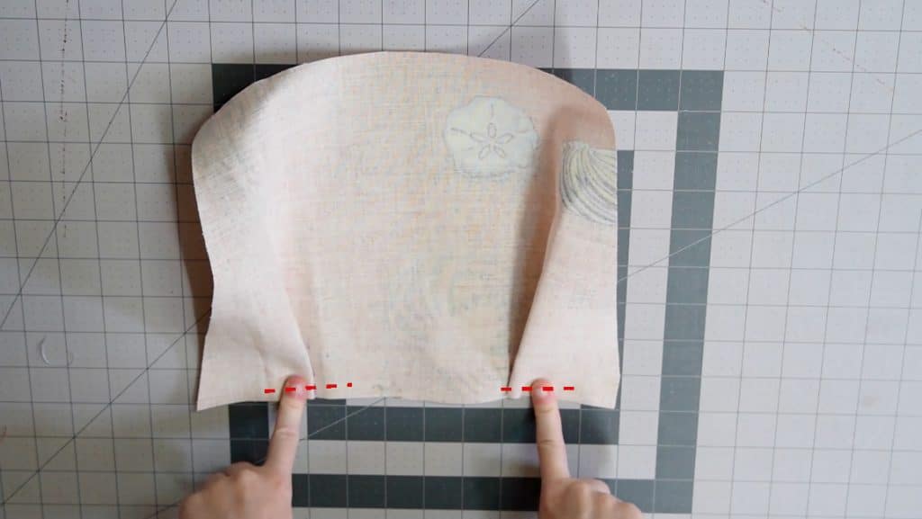 press and sew the pleats