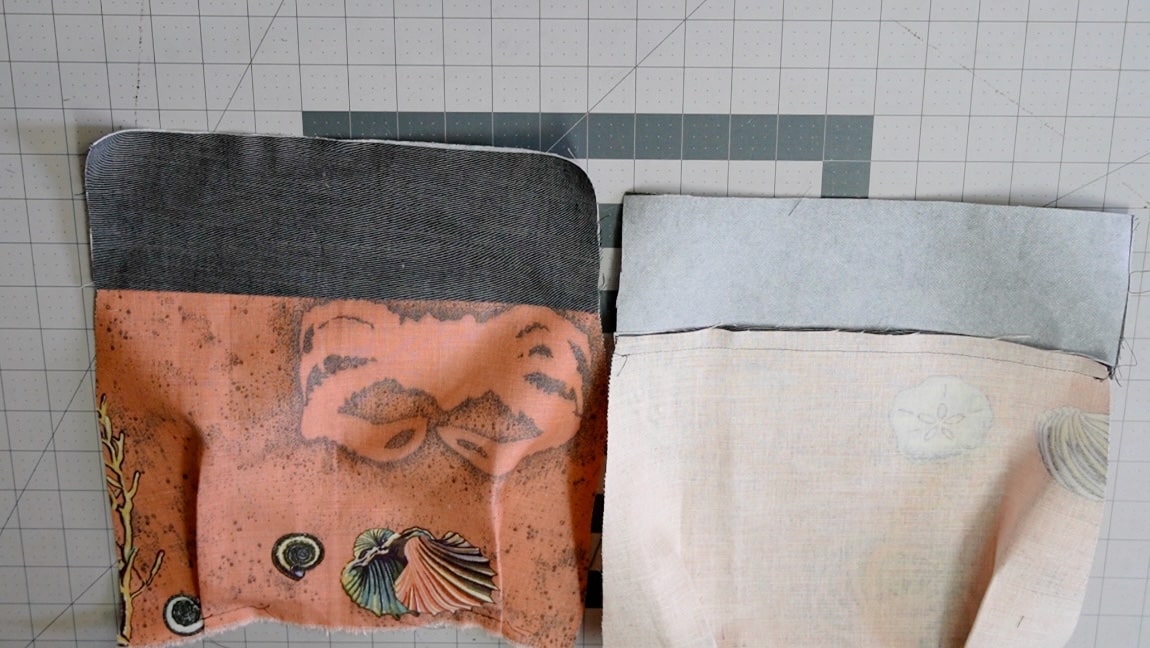 sew the bag top to the bag