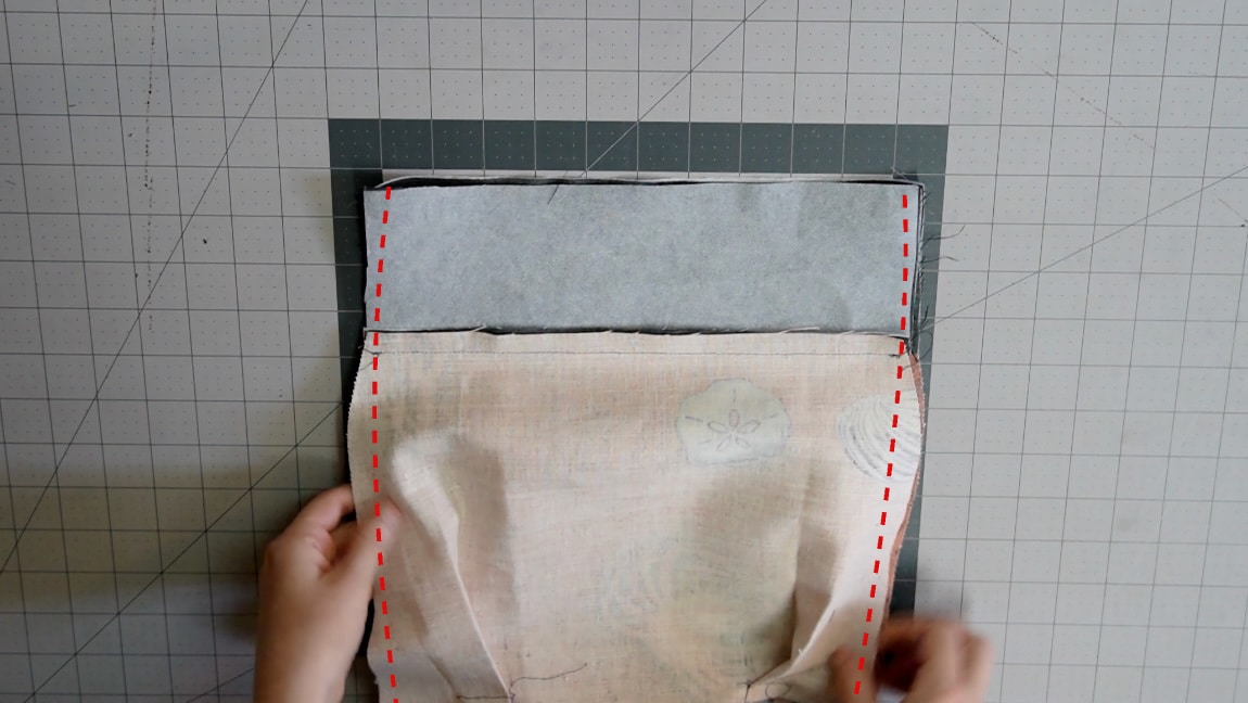 sew bag front and back together