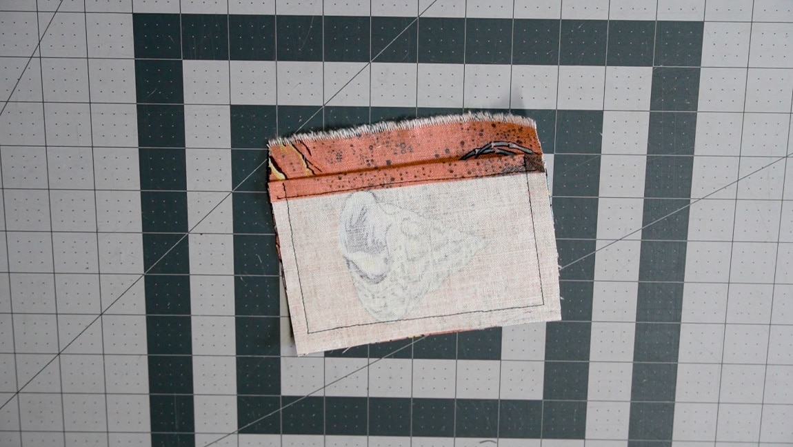 sew the front and back of the pocket