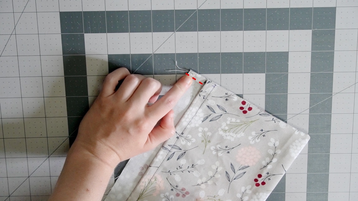 hem upper edge