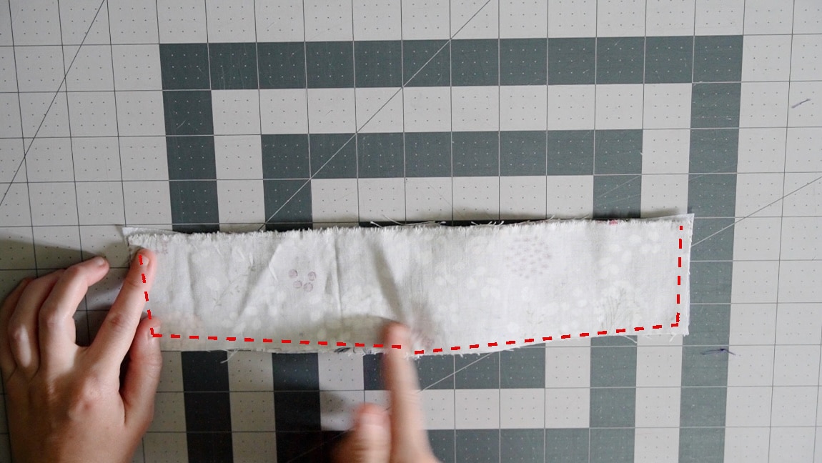 sew flaps together