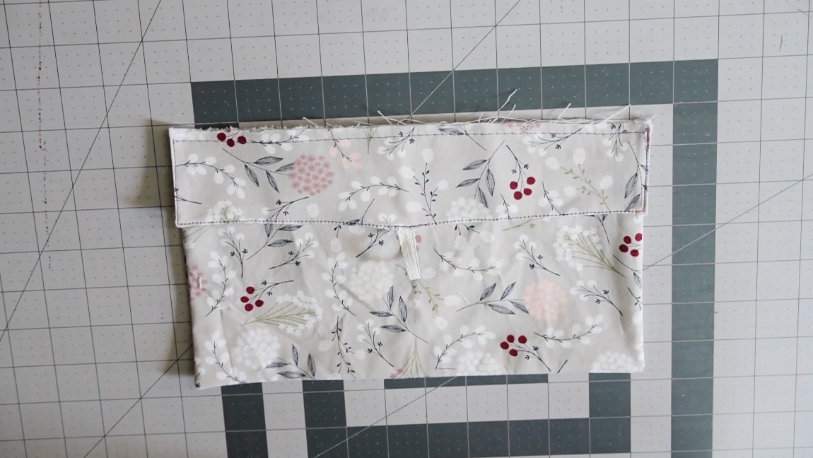 sew flap to pocket