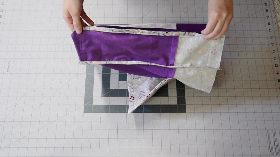 sew sides of bag