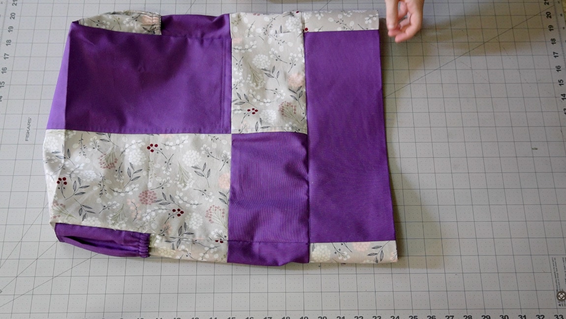 sew facing to upper edge