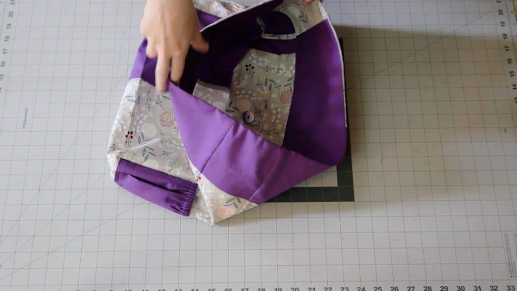fold over facing and sew