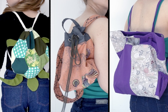 examples of diy backpacks