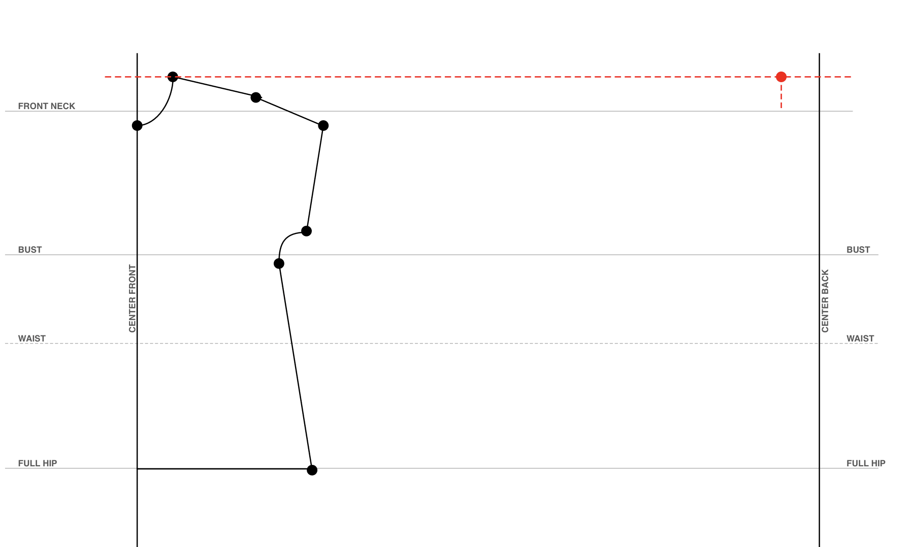back shoulder point
